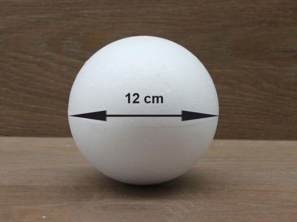 Styropor Ball / Kugel - 12cm